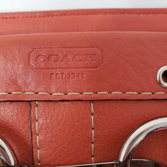 COACH Braided Coral Satchal Bag - Picture 12 of 16